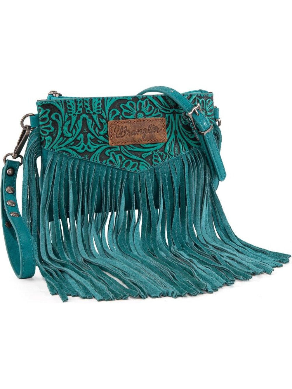 Women's Wood Western Wristlet Top Handle Satchel Purse Oversized Crossbody Bag